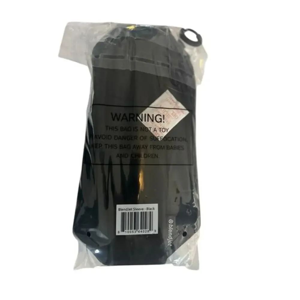 NEW BlendJet Jetsetter Insulated Sleeve‎ Water Resistant Black Travel Bag 16oz